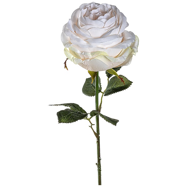 造花 ”白薔薇 ホワイトローズ” 12P 67cm Poesia 18687