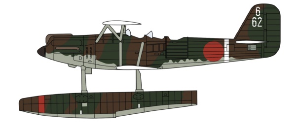 1 72 川西 E7K1 九四式一号水上偵察機 “神川丸搭載機” w カタパルト